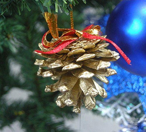 Christmas Decorations Clearance, Paymenow 9 pcs Christmas Pine Cones Bauble Xmas Tree Party Hanging Decoration Ornament Holiday Gift Wrapping (Pine Nuts)