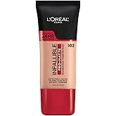 L'Oreal Paris Cosmetics Makeup Infallible Pro-Matte Liquid Longwear Foundation, Shell Beige, 1 fl oz.