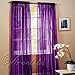1kidandaheadache 2pc Purple Voile Fully Stiched Elegant Sheer Panels 60x84