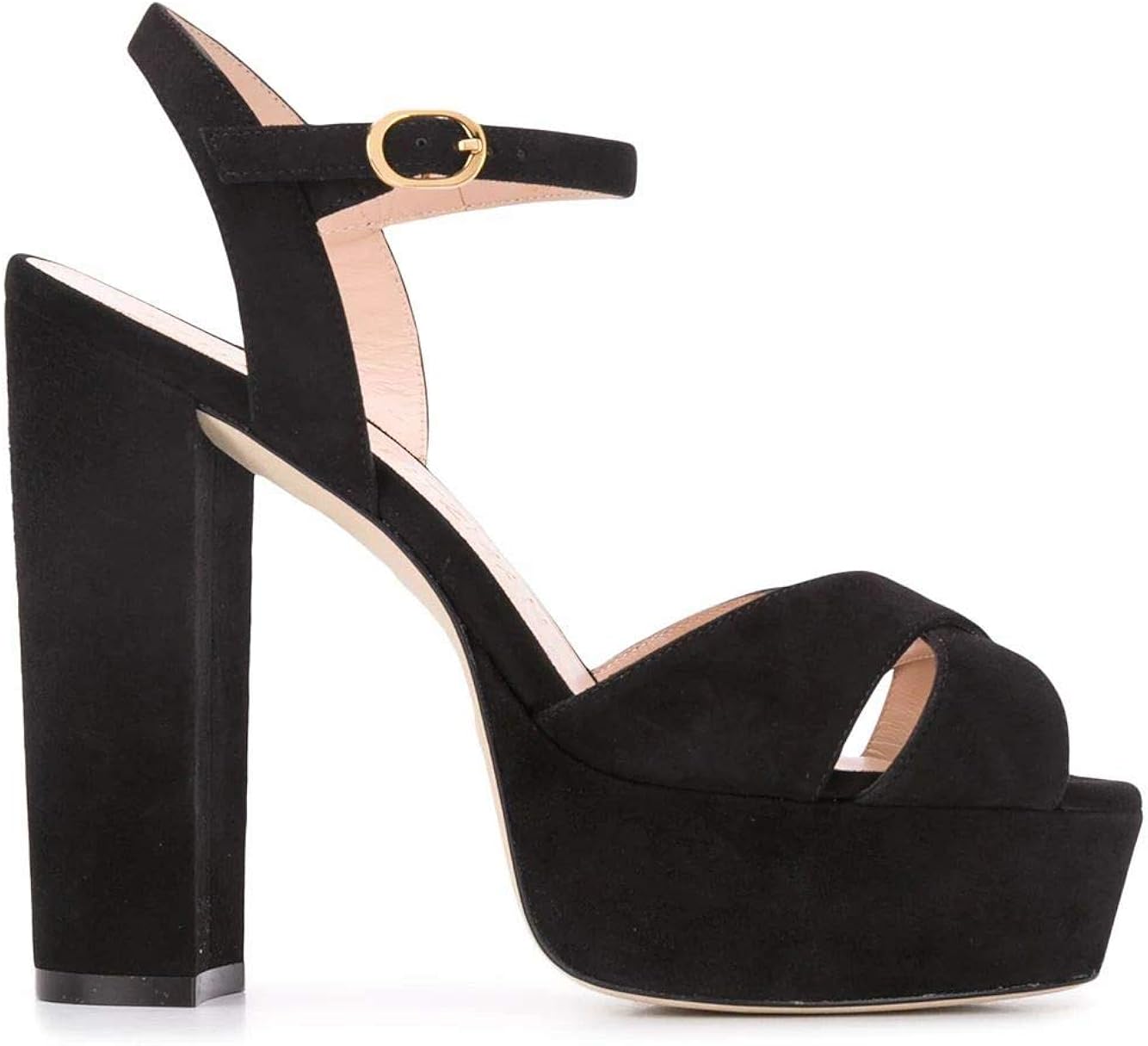 stuart weitzman black suede sandals