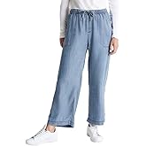Splendid Ladies' Wide Leg Tencel Pants (US, Alpha, XX-Large, Regular, Regular, Blue)