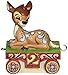 Disney Traditions by Jim Shore Bambi Baby Birthday Train Age 2 Stone Resin Figurine, 3.5”