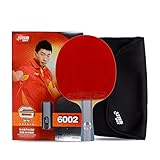 DHS 6-Star 6002 Shake Hand Premium Table Tennis Racket Ping Pong Paddle Blade Inverted Rubber with Carry Case