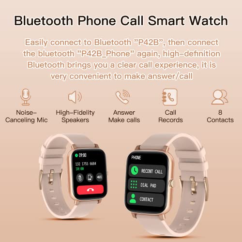 Smart Watch Dial/Receive Calls, Fitness Tracker 1.7'' Smartwatch for