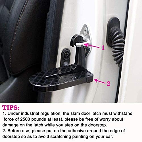 Car Door Step, Car Latch Hook Door Step, MultiFunctional Foldable Car