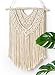 Mkono Macrame Wall Hanging Boho Home Decor Chic Bohemian Woven Decoration Birthday Gift for Bedroom Living Room Bathroom Nursery Dorm, 17