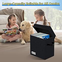 YNSZAS 3 Pack Comic Book Storage Box, Collection
