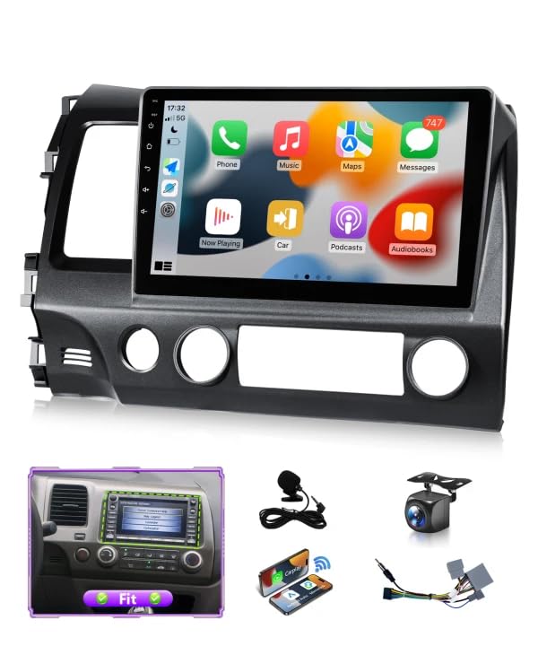 Photo 1 of XGU Android 13 Car Stereo for Honda Civic 2006 to 2011 with factory navigation Support Apple CarPlay Android Auto, 10.1IN Touchscreen for Honda Civic 5G WiFi GPS FM RDS DSP EQ BT Mirrorlink Camera MIC