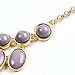 Jane Stone Fashion Necklace Grey Bubble Beaded Necklace Bib Statement Necklace Bridesmaid Wedding Necklace (Fn0627-Grey)