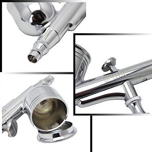 OPHIR 110V US PLUG Mini Air Compressor Airbrush Kit Dual Action for Hobby Makeup Nail Art