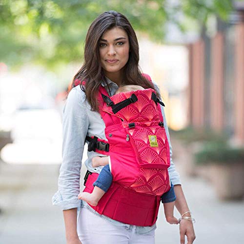LÍLLÉbaby Complete Embossed Luxe Six-Position 360° Ergonomic Baby and Child Carrier, Coral