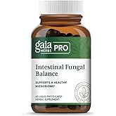 GAIA HERBS PRO Intestinal Fungal Balance - Digestion Support Supplement* - Cleanse Support Supplement* with Holy Basil Leaf, Cinnamon Bark & Oregon Grape Root - 60 Liquid Phyto-Caps (60 Servings)