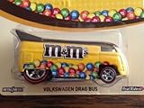 NEW 2014 Hot Wheels Pop Culture M&M's Volkswagen Drag Bus RARE real riders 2014 mattel