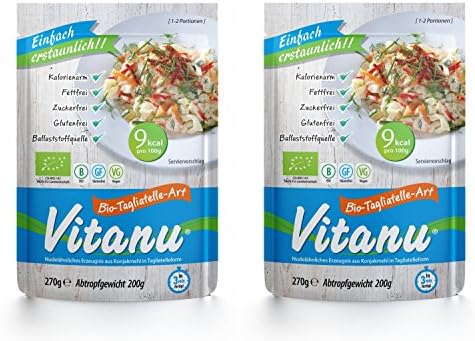 VitanuOrganic Shirataki Pasta Tagliatelle - 2 x 200g