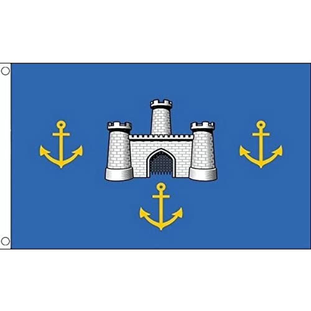 AZ FLAG - Isle Of Wight Old Flag - 3x5 Ft - 100D Polyester Isle Of Wight - England Banner with Two Metal Grommets - Fade Resistant - Vivid Colors - 3' x 5' Feet - 150x90 Cm