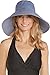 Coolibar UPF 50+ Women's Brittany Beach Hat - Sun Protective (One Size- Chambray)