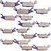 ECCPP Brake Pads Fits for 2009-2013 Yamaha Grizzly 550, 2007-2012 Yamaha Grizzly 700, FA444 FA443 FA446 FA445 Front and Rear Brake Pads