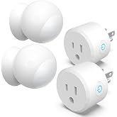 2 Pack Wireless Motion Sensor Outlet, Plug-in PIR Infrared Motion Activated Switch for Light Home Appliances Control, Motion Detector Socket for Bathroom, Garage, Laundry Room Lamps Exhaust Fan