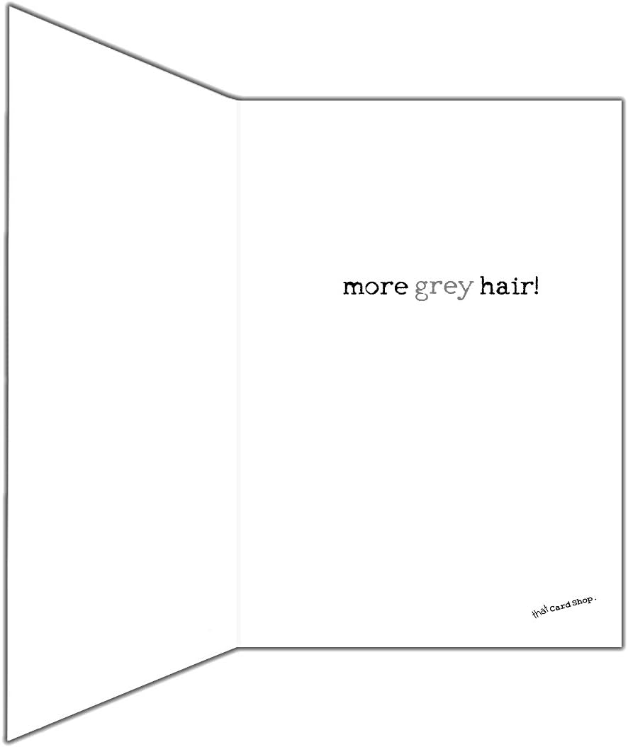 Funny Ginger Hair Birthday Card with joke for ginger friend, Orange, A5 - Image 3