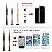 Cell Phone Repair Tool Kit - Screwdriver Set Kit 0.6mm Y Tri-Point, 0.8mm Pentalobe, 1.5mm Phillips with Magnetizer/Demagnetizer Opening Pry Tools Compatible with iPhone 7/7Plus/X/8/8 Plus/12 etc