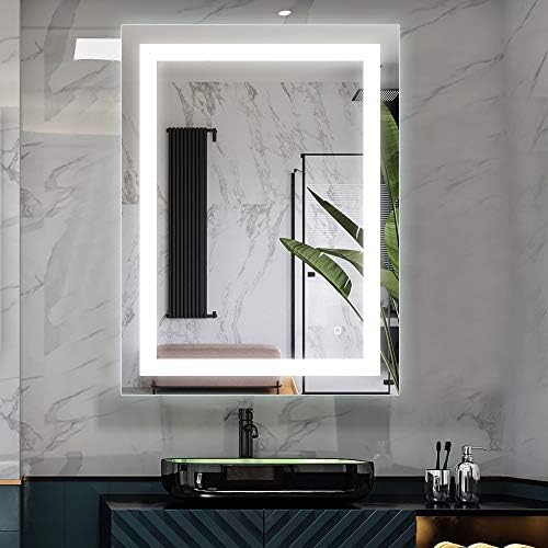 24 x 32 inch LED Lighted Vanity Bathroom Mirror, Wall Mounted + Anti