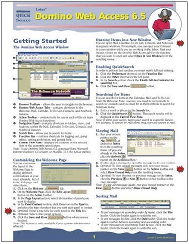 Lotus Domino Web Access 6.5 by Quick Source