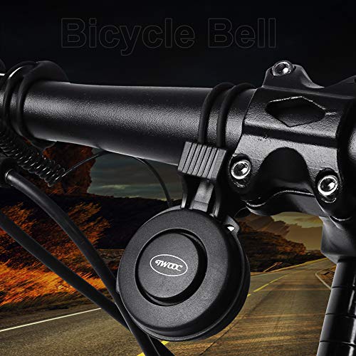 Fietstoeter Elektrische fietsbel USB Oplaadbare fietsbel Volume instelbaar voor mountainbike(Zwart) - Image 8