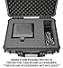 CASEMATIX Portable Projector Carry Case Fits Nebula Mars Projector , HDMI Cable , Power Adapter , Remote and More - Waterproof Travel design With Customizable Pick and Pluck foam