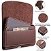 nuoku for iPhone Xs Max Holster iPhone XR Belt Pouch Clip Holster with ID Card for Apple iPhone Xs Max/XR iPhone8Plus 7Plus 6/6sPlus Galaxy Note9 Note8 with Other Case On(Max 6.5''Brown) ...
