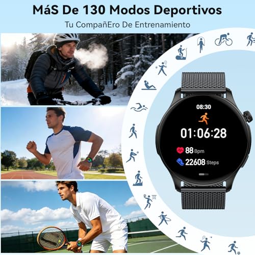 Smart Watch Men Women Smartwatch with Calls: Waterproof Fitness Tracker Bluetooth Digital Smart Watch Sports Bracelet Activity Pedometer Heart Rate Monitor Sleep Monitor for Android iOS