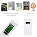 Anself RF 433MHz Wireless Thermostat Plug Automatic Temperature Controller Plug &Play Remote Control