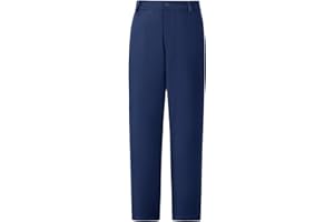 ZOUSHEN Boys Dress Pants for Kids Flat Front School Uniform Slacks Pants with Adjustable Waist