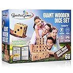 Giant-Wooden-Yard-Dice-Set-for-Lawn-Games-and-Outdoor-Yard-Games-Family-Fun-Includes-Larger-Double-Sided-Yardzee-and-Farkle-Dry-Erase-Scoreboard-6-Dices-35-Pen-and-Canvas-Carrying-Bag