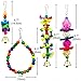 AK KYC 8 Pack Bird Parrot Toys Swing Chewing Hanging Bell Cage Hammock Toy for Small Parakeets Cockatiels Conures Parrots Love Birds Finches