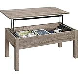Gracelove Wood Lift-Top Coffee Table Computer book desk, Multiple Colors (Sonoma Oak)