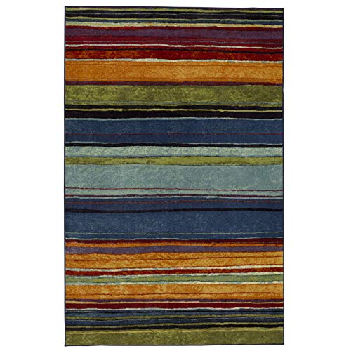 Mohawk Home New Wave Rainbow Stripe Accent Area Rug, 3'9" x 5', Multi