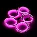 SOLMORE 5 X 1 Metre Neon Light EL Wire Waterproof LED Strip Electroluminescent DC 3V+ Driver + Splitter For Party Xmas Decoration (Pink)