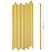 ALINK Gold Foil Paper Straws, Biodegradable Disposable Drinking Straws for Birthday, Wedding, Bridal/Baby Shower, Christmas Decorations and Party Supplies, Pack of 100