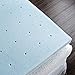 Comfort & Relax 2 Inch Gel-Infused Memory Foam Mattress Topper, Plush Cover, AirCell-Tech, Twin XL