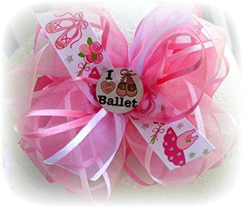 Amazon Com I Love Ballet Hair Bow Toddler Little Girls Hairbows