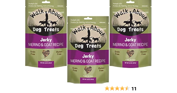 Amazon Com Walk About Jerky Dog Treats 3 Pack Of 5 5 Ounces Each Merino And Goat Single Protein Treats For Dogs With Allergies And Sensitivities Pet Supplies Amazon Com Walk About Jerky Dog Treats 3 Pack Of 5 5 Ounces Each Merino And Goat Single Protein Treats For Dogs With Allergies And Sensitivities Pet Supplies