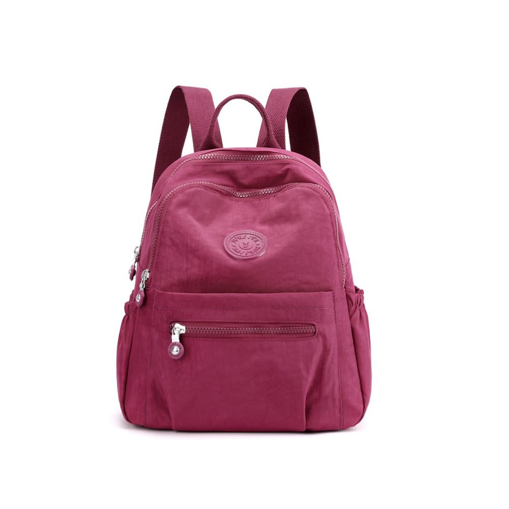 Photo 1 of Kehpish Mini Nylon Backpacks for Women Small Backpack Purse Lightweight Backpacks Mini Casual Travel Daypack (Small Backpack - A Style Red)