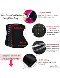 TYUIO Corsé para entrenamiento de cintura para pérdida de peso, control de barriga, entrenamiento deportivo