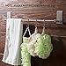 Songtec Adhesive Towel Bar 12inch Brushed, Stick On Bath Towel Rack Easy Install, NO Drilling on Walls, Premium SUS304 Stainless Steel - Brushed
