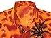 LEELA Likre Soft Silk Printed Pocket Shirt Orange 259 2XL |Chest 54