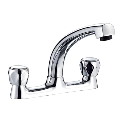 Jass Ferry Traditional Knob Basin Mixer Tap Dual Flow Deck Swivel