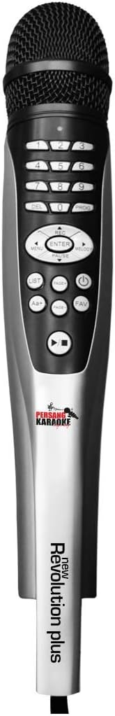 Persang Karaoke 8160-EX Microphone with Extra Wired MIC Bass Hunter Karaoke Speaker (Black)