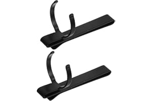 Cabilock 2pcs Metal Flashlight Belt Clip Pocket Clip for Duty Belt Torch Light Hanger