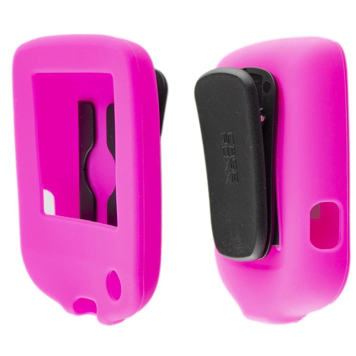 caseroxx Silicone-Case compatible with Freestyle Libre 3 made from silicone, case with or without belt clip in pink