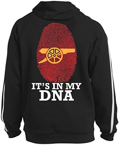 Arsenal Gunners Supporter Sport-Tek Sleeve Stripe Sweatshirt With Jersey Lined Hood